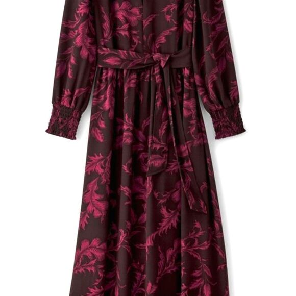 Soft Surroundings Dianthe Maxi Belted Fit & Flare Dress Size Large NWT - Picture 6 of 9